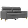 vidaXL 2-Sitzer-Sofa Dunkelgrau 140 cm Stoff
