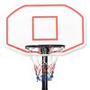 vidaXL Basketballständer Weiß 258-363 cm Polyethylen