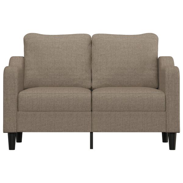 vidaXL 2-Sitzer-Sofa Taupe 120 cm Stoff