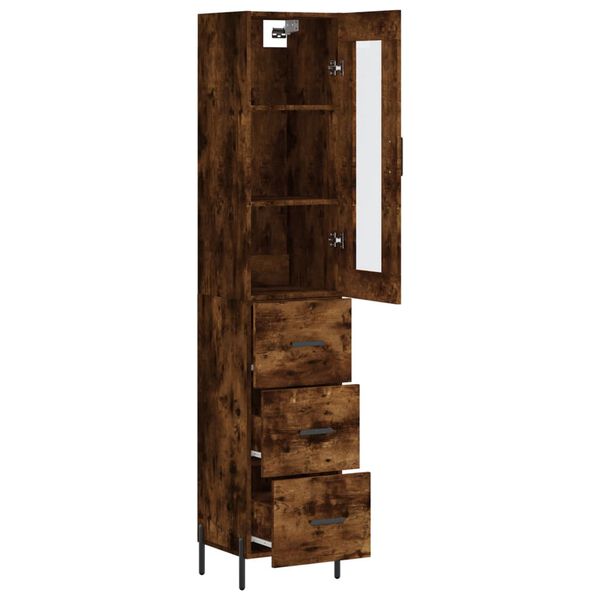 vidaXL Highboard R&auml;uchereiche 34,5x34x180 cm Holzwerkstoff