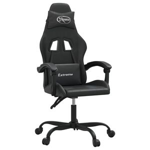 vidaXL Gaming-Stuhl Schwarz Kunstleder