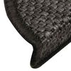 vidaXL Stufenmatten Selbstklebend Sisal-Optik 30Stk. 56x17x3cm