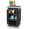 Campart Travel Campingschrank Nice Schwarz 57x47x97 cm