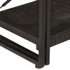 vidaXL Bücherregal 3 Fächer Schwarz 140x30x80 cm Mango Massivholz