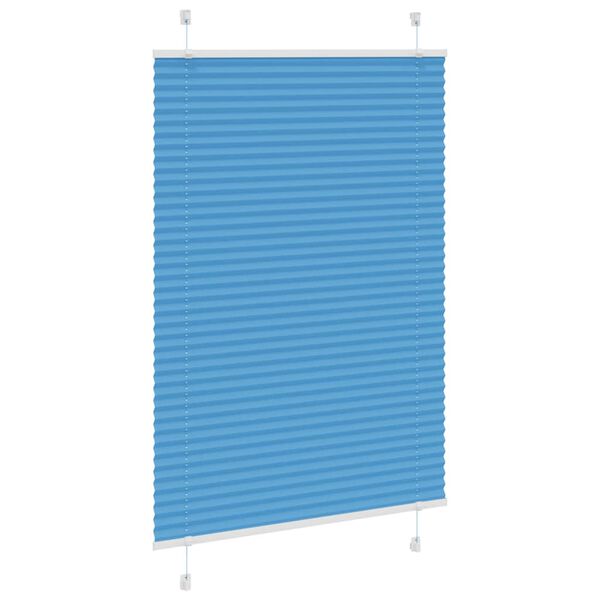 vidaXL Plissee Blau 100x150 cm Stoffbreite 99,4 cm Polyester