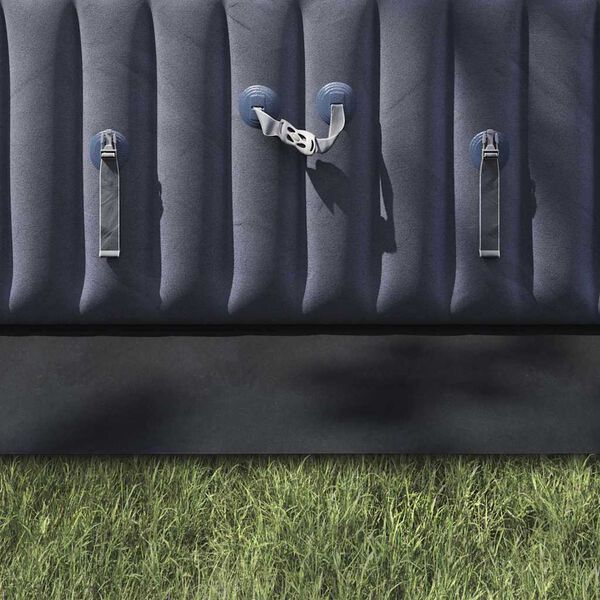 vidaXL Bodenfolie für Pools Schwarz 750 x 372 cm Polyester-Geotextil