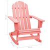vidaXL Adirondack-Schaukelstuhl Massivholz Tanne Rosa