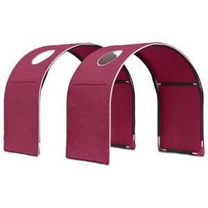 vidaXL Bett-Tunnel f&uuml;r Kinder-Hochbetten 2 pcs Rot Polyester