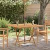 vidaXL Gartentisch Klappbar 110x110x75 cm Massivholz Teak