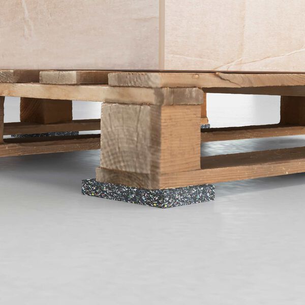 vidaXL Gummiwalze Schwarz Gummi