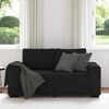 vidaXL 2-Sitzer-Sofa Schwarz 160x77x82 cm Stoff