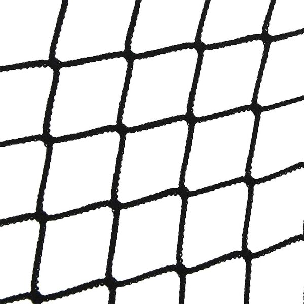 vidaXL Anh&auml;ngernetz mit Gummiseil Schwarz 3x3 m PP