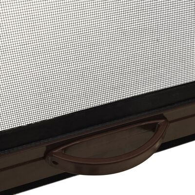 vidaXL Insektenschutzrollo für Fenster Braun 140x170 cm