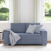 vidaXL Zweisitzer-Sofa Blau 160x77x82 cm Cordstoff