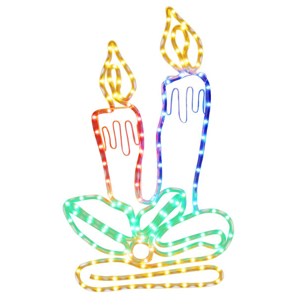 vidaXL LED-Silhouette Weihnachtskerzen 144 LEDs 70x42 cm