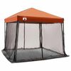 vidaXL Camping-Zelt-Set 2 pcs Grau und Orange Taffeta und Stoff