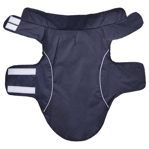 vidaXL Hunde Regenmantel mit Reflexstreifen Polyester Marineblau S