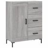 vidaXL Highboard Grau Sonoma 69,5x34x180 cm Holzwerkstoff
