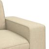 vidaXL Sofa 140cm Creme Metall