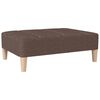 vidaXL Schlafsofa 2-Sitzer mit Hocker & Zwei Kissen Taupe Stoff
