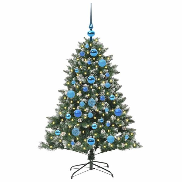 vidaXL K&uuml;nstlicher Weihnachtsbaum mit 150 LEDs mit St&auml;nder Gr&uuml;n 120 cm