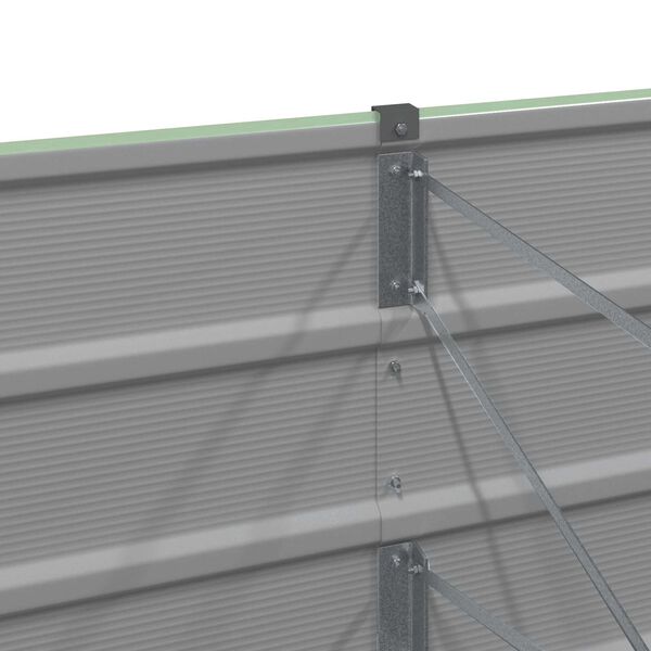 vidaXL Pflanzk&uuml;bel Gr&uuml;n 400 x 80 x 45 cm Stahl