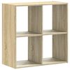 vidaXL Bücherregal Sonoma-Eiche 68,5x32x68,5 cm Holzwerkstoff
