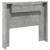vidaXL Kopfteil Beton Grau 120 x 16,5 x 103,5 cm Holzwerkstoff