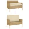 vidaXL Kissen Beige 120 x 60 x 12 cm Oxford-Stoff