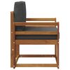 vidaXL Outdoor-Sofa Massives Akazienholz und Polyester Natur