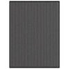 vidaXL Fu&szlig;matte Streifen Schwarz und Grau 90x120 cm
