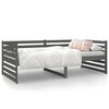 vidaXL Tagesbett Grau 90x190 cm Massivholz Kiefer