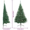 vidaXL K&uuml;nstlicher vorbeleuchteter Weihnachtsbaum Gr&uuml;n 180 cm PVC