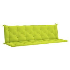 vidaXL Gartenbank-Auflage Hellgr&uuml;n 200x(50+50)x7 cm Oxford-Gewebe