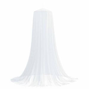 vidaXL Moskito-Netz f&uuml;r das Bett 3 stk. 156 Mesh Wei&szlig; ⌀56 x 220 cm
