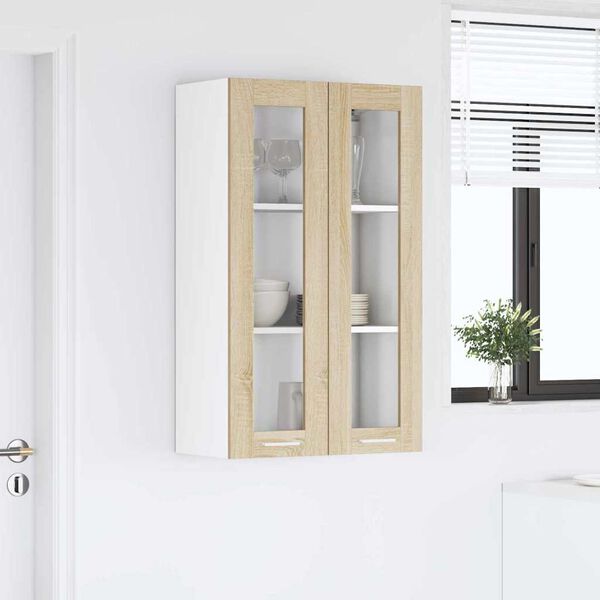 vidaXL H&auml;ngeschrank Sonoma-Eiche 60 x 31 x 100 cm Holzwerkstoff