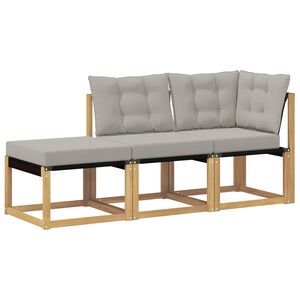 vidaXL Sectional Sofa Einheiten mit Kissen 3 St&uuml;ck Wei&szlig;