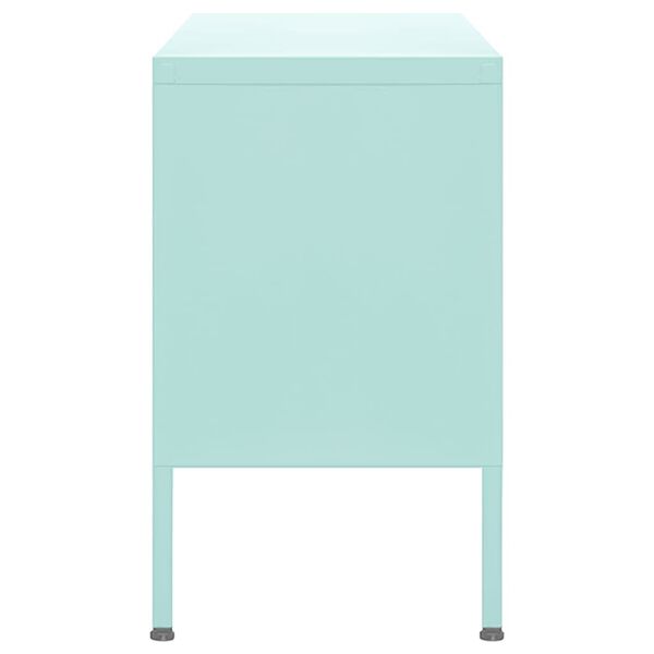 vidaXL TV-Schrank Minzgrün 105x35x50 cm Stahl