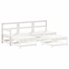 vidaXL 5-tlg. Garten-Lounge-Set Wei&szlig; Massivholz Kiefer