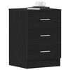 vidaXL Nachttische 2 Stk. Schwarze Eiche 38x35x55 cm Holzwerkstoff