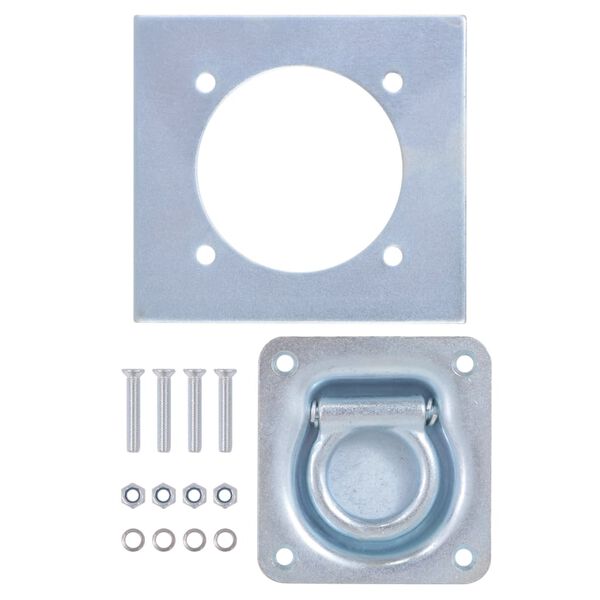 vidaXL Zurr&ouml;sen f&uuml;r Anh&auml;nger 8 Stk. Verzinkter Stahl 2000 kg