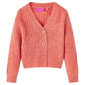 Kinder-Strickjacke Mittelrosa 104