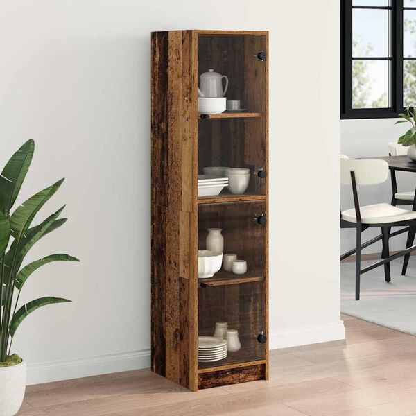 vidaXL Highboard Altholz 35 x 37 x 142 cm Holzwerkstoff