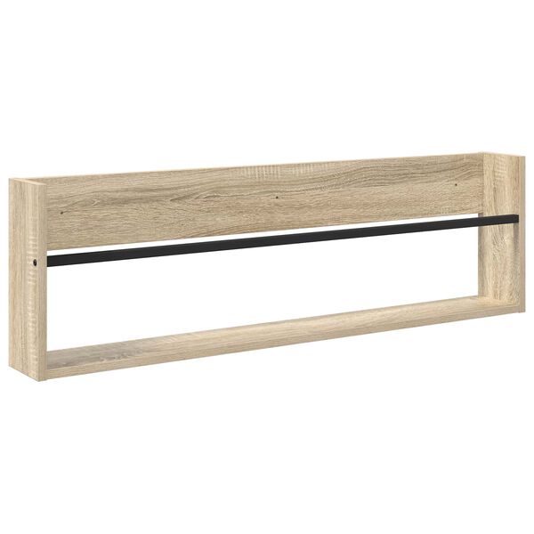 vidaXL Magazinregal Sonoma-Eiche 100 x 12 x 30 cm Holzwerkstoff