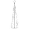 vidaXL Weihnachtsbaum in Kegelform 400 LEDs Bunt 100x360 cm