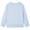 Kinder-Sweatshirt Hellblau Melange 116