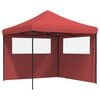 vidaXL Party-Zelt 292 x 292 x 315 cm Bordeauxrot Oxford-Stoff