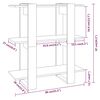 vidaXL B&uuml;cherregal/Raumteiler Wei&szlig; 80x30x87 cm