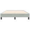 vidaXL Boxspringbett ohne Matratze Hellgrau 120x210 cm Samt