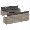 vidaXL Gartensofa-set 9 stk. 8-Sitzanzahl Hellgrau und Dunkelgrau